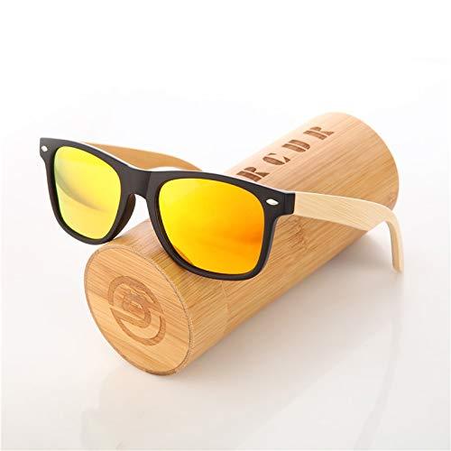 Barcur Wood Sunglasses Spring Hinge Bamboo Sunglasses Men Women Wooden Sun Glasses