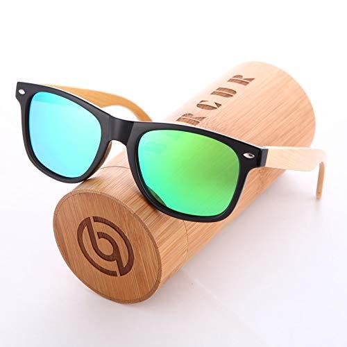 Barcur Wood Sunglasses Spring Hinge Bamboo Sunglasses Men Women Wooden Sun Glasses