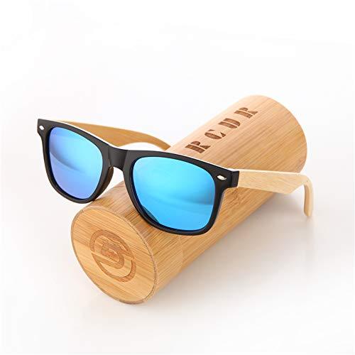 Barcur Wood Sunglasses Spring Hinge Bamboo Sunglasses Men Women Wooden Sun Glasses