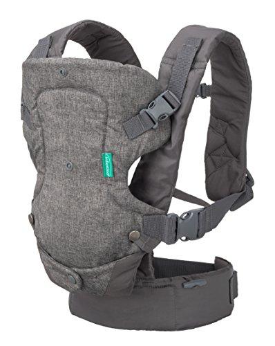 Infantino Flip Advanced 4-in-1 Carrier - Ergonomic, convertible, face-in and face-out front and back carry for newborns and older babies 8-32 lbs