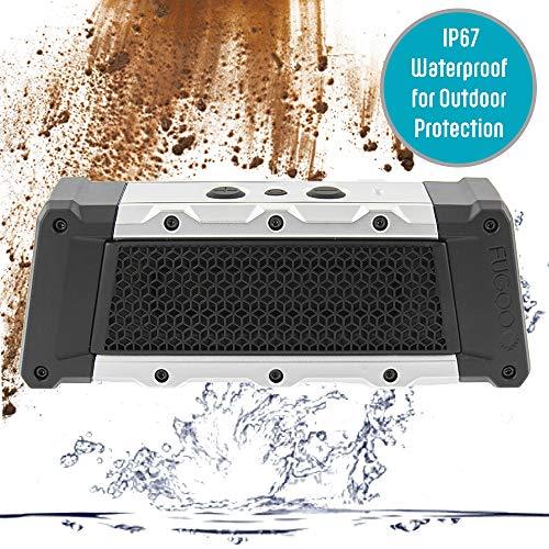 FUGOO Tough 2.0 - Portable Bluetooth Speaker Waterproof Outdoor / Indoor Use 360 Degree Sound - Wireless Stereo Pairing, Rich Loud Sound & Deep Bass, Speakerphone, for Home, Camping, Tailgate, Travel