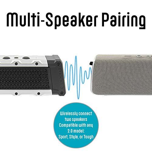 FUGOO Tough 2.0 - Portable Bluetooth Speaker Waterproof Outdoor / Indoor Use 360 Degree Sound - Wireless Stereo Pairing, Rich Loud Sound & Deep Bass, Speakerphone, for Home, Camping, Tailgate, Travel