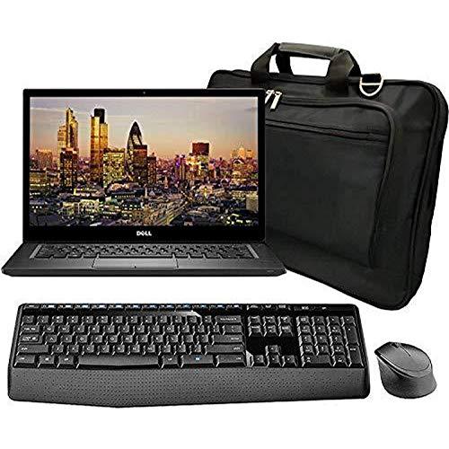 Dell Latitude Business Laptop 7490 with Bag, Wireless Keyboard and Mouse, 14 Inch Display, Intel i7-8650U Quad Core, 8GB RAM, 256GB NVMe SSD, WiFi, Win 10 Pro (Renewed)