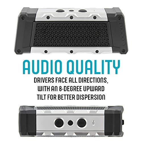 FUGOO Tough 2.0 - Portable Bluetooth Speaker Waterproof Outdoor / Indoor Use 360 Degree Sound - Wireless Stereo Pairing, Rich Loud Sound & Deep Bass, Speakerphone, for Home, Camping, Tailgate, Travel