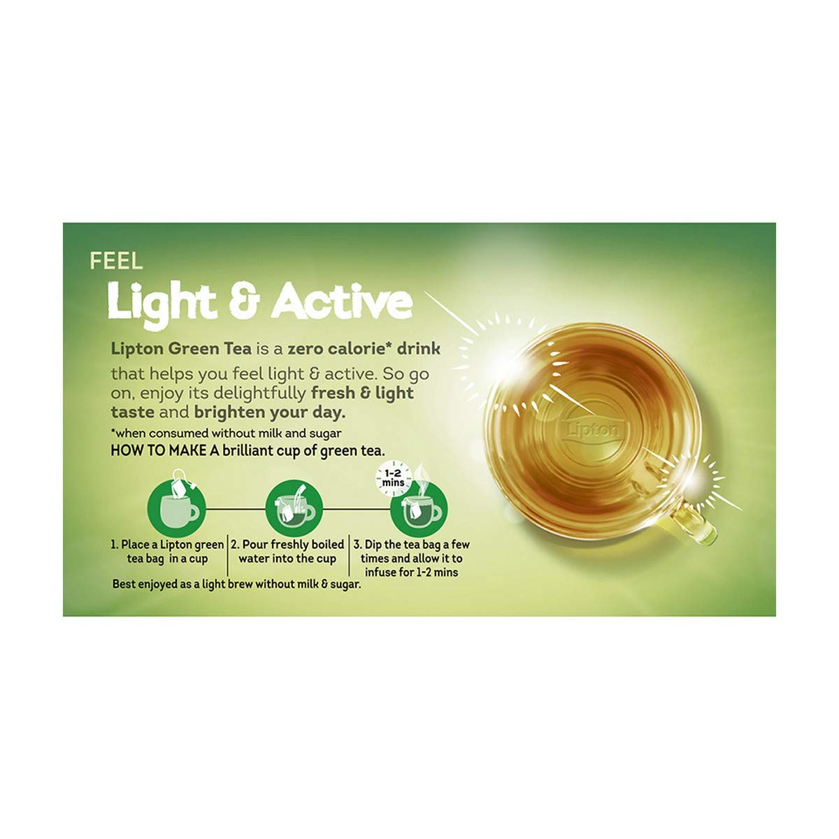 Lipton Lemon Green Tea Bags, Flavored, Unsweetened Teabags for Hot Tea or Iced Tea with Caffeine and Flavonoids, 120 Total Tea Bags (20ct - Pack of 6)