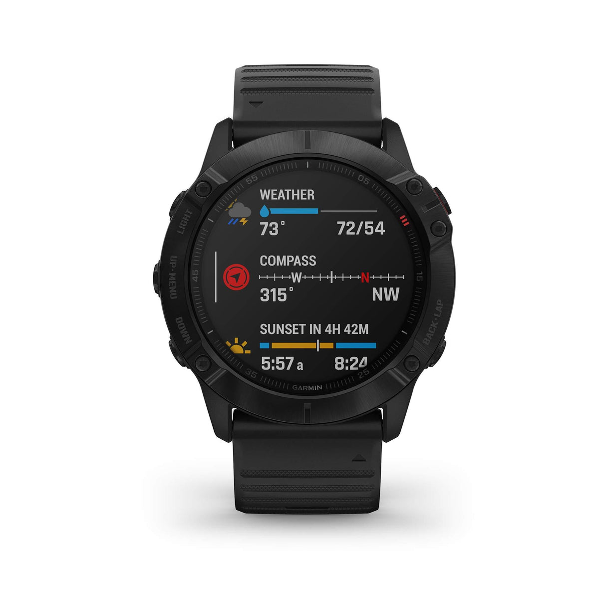 Garmin fenix 6 GPS-multisport-smartklocka med pulsmätning på handleden
