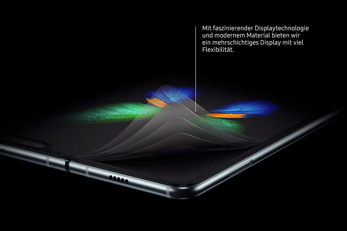 Samsung Galaxy Fold 5G (18,81 cm) 512 GB internminne, 12 GB RAM, Dual SIM, Android, tysk version, space silver