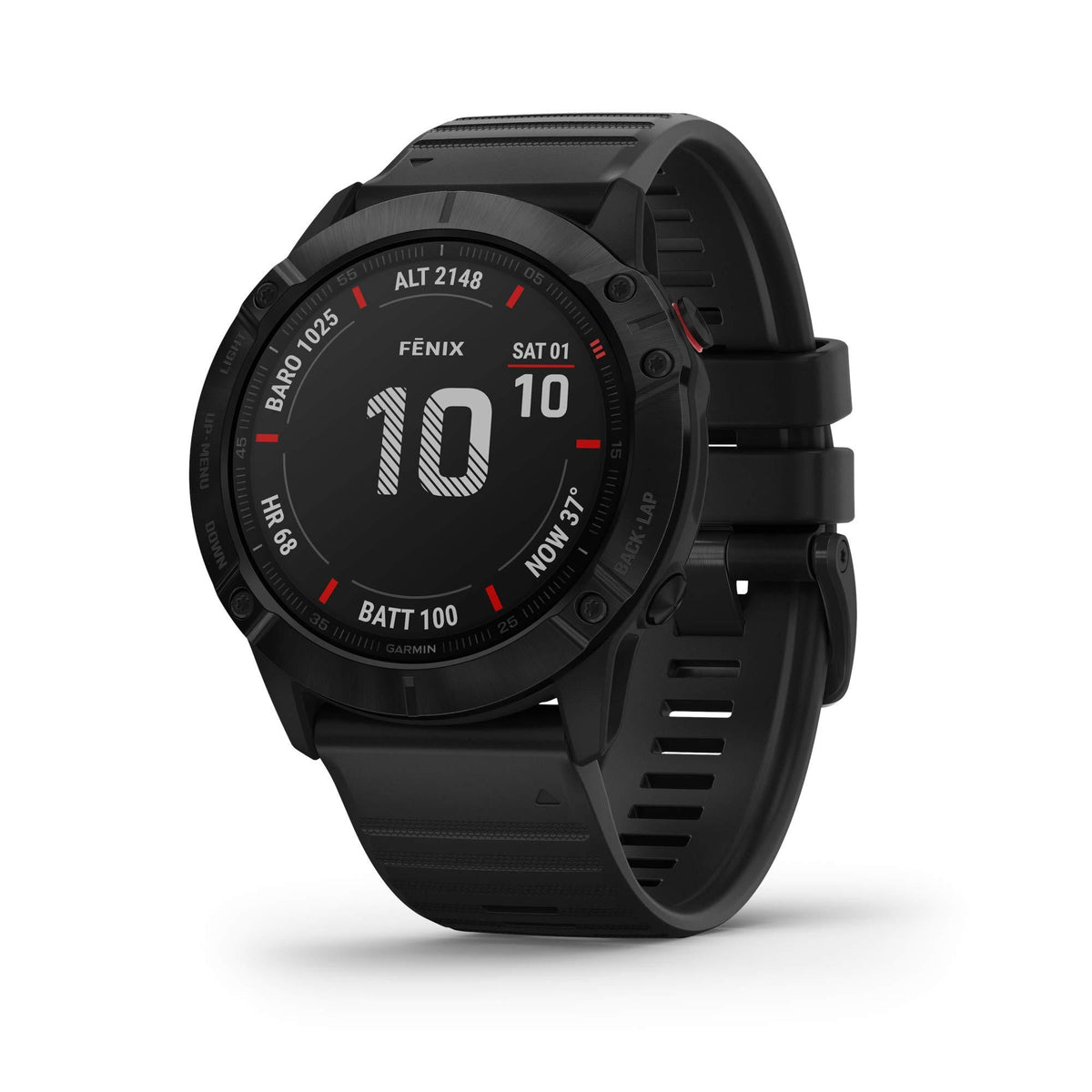 Garmin fenix 6 GPS-multisport-smartklocka med pulsmätning på handleden