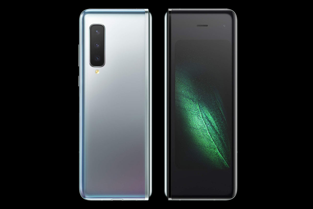 Samsung Galaxy Fold 5G (18,81 cm) 512 GB internminne, 12 GB RAM, Dual SIM, Android, tysk version, space silver