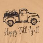 happy fall ya ll truck graphic-tee