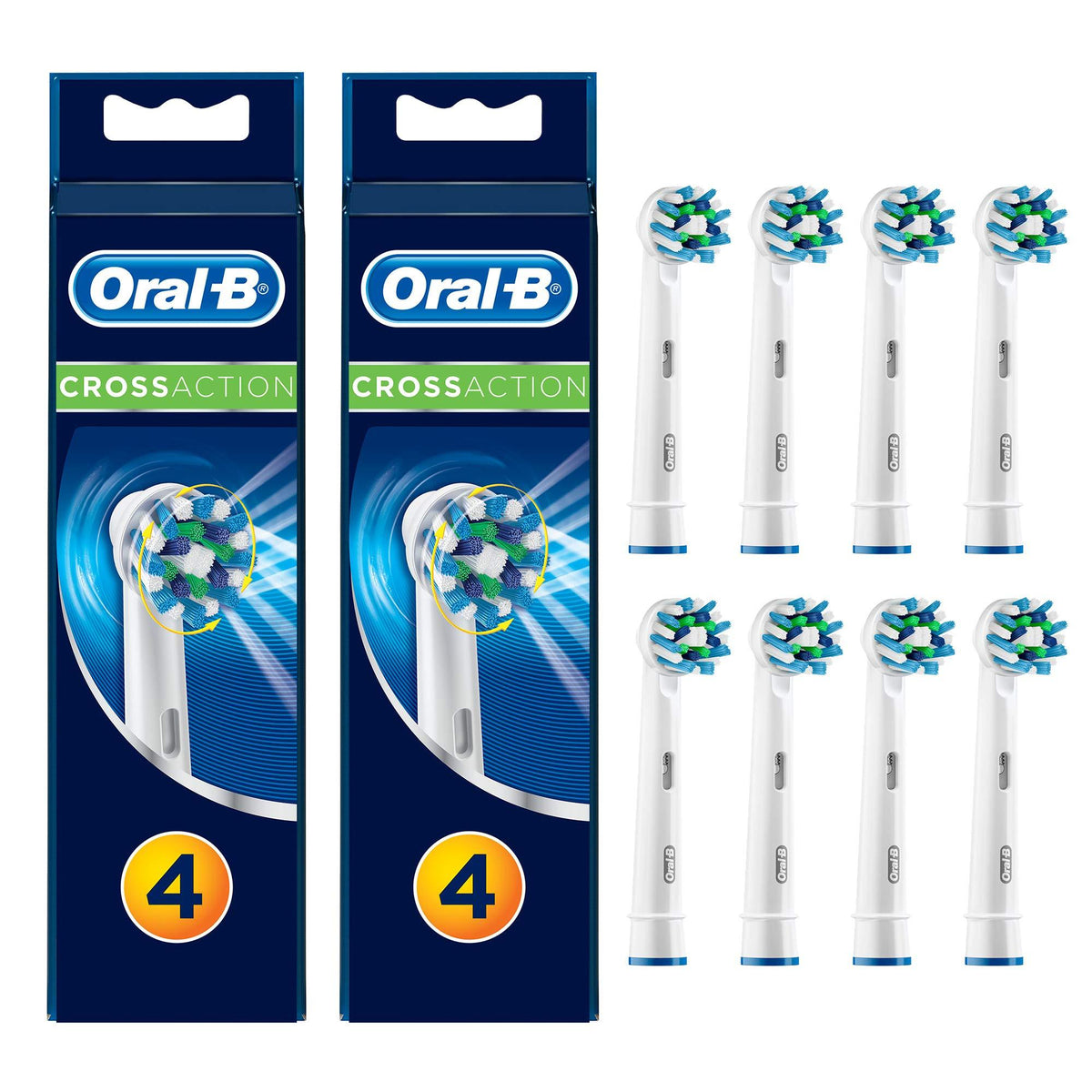 Oral-B Cross Action Diş Fırçası Yedek Başlığı, 8 Adet