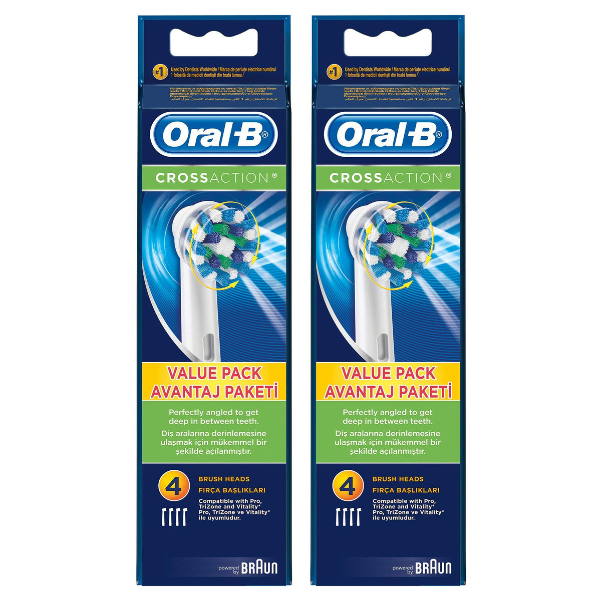 Oral-B Cross Action Diş Fırçası Yedek Başlığı, 8 Adet